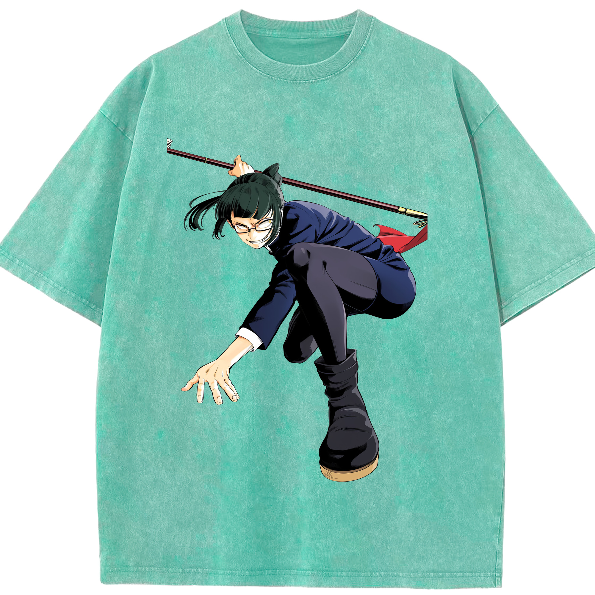 （画像用） 呪術廻戦 Jujutsu Kaisen 綿100% ヴィンテージ風 半袖Tシャツ（フロントプリント）